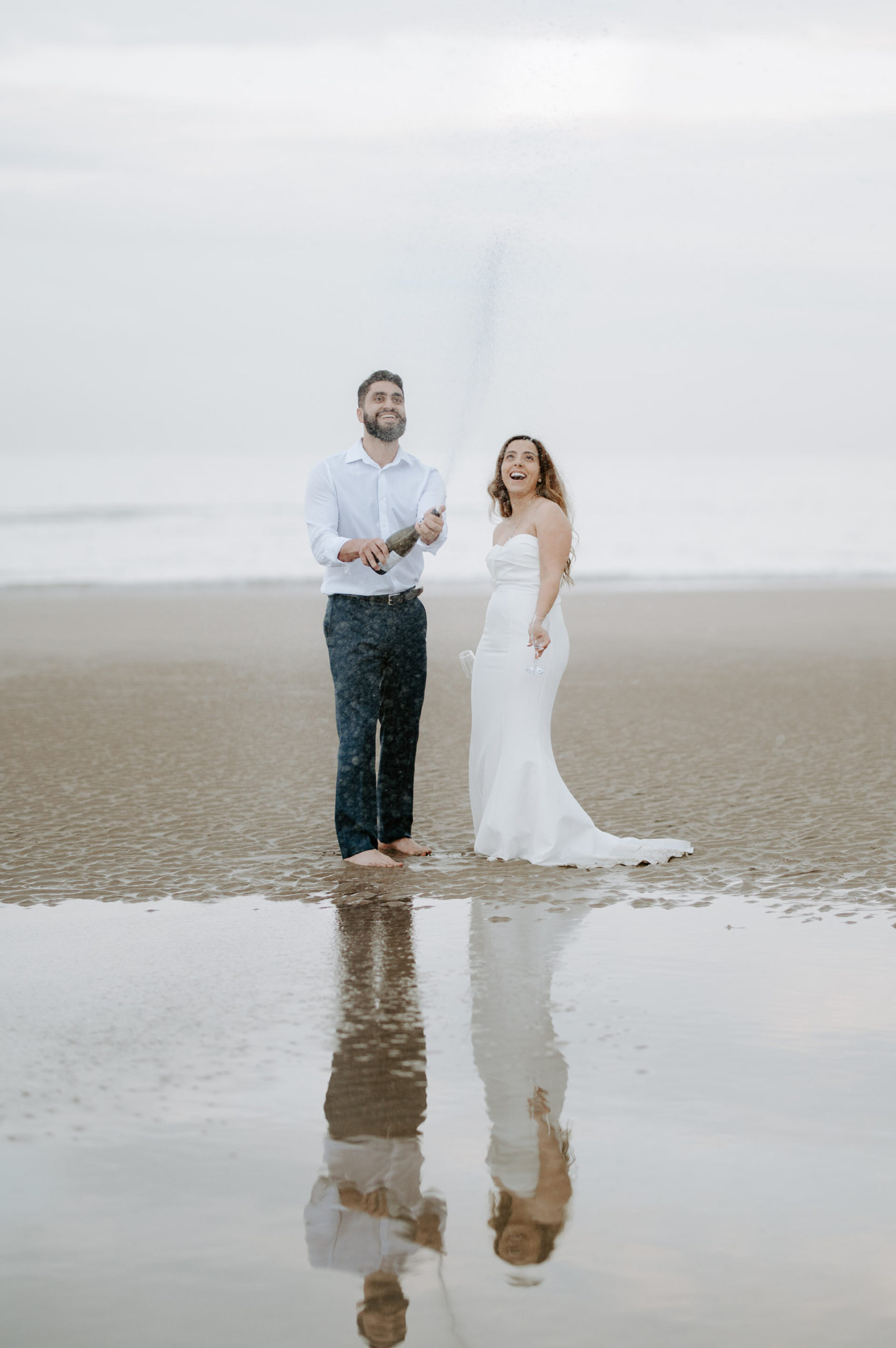 Demiana and Goergeuos - Camber Sands Golden Hour Beach Shoot - Laura Williams Photography-28.jpg