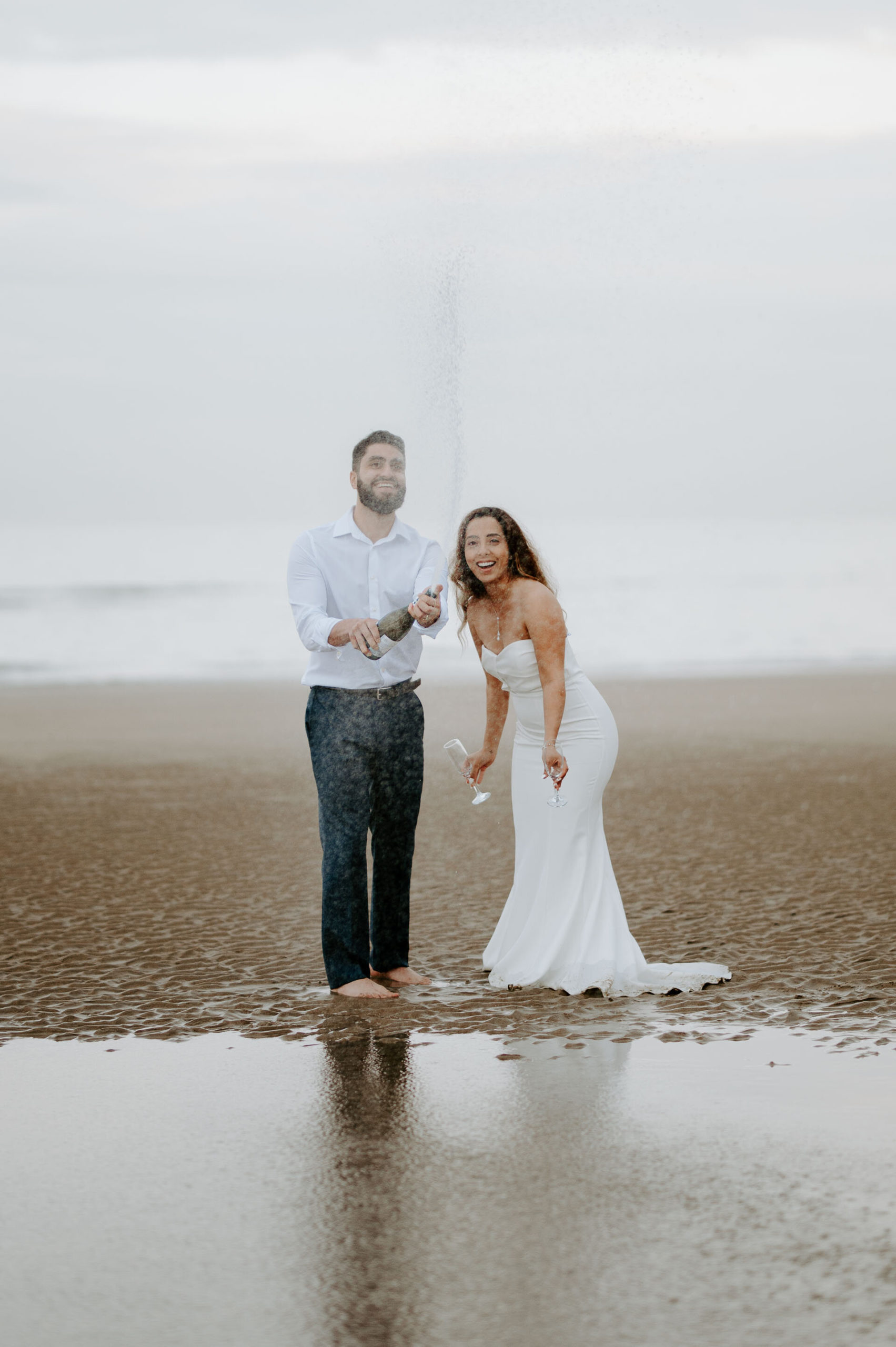 Demiana and Goergeuos - Camber Sands Golden Hour Beach Shoot - Laura Williams Photography-29.jpg