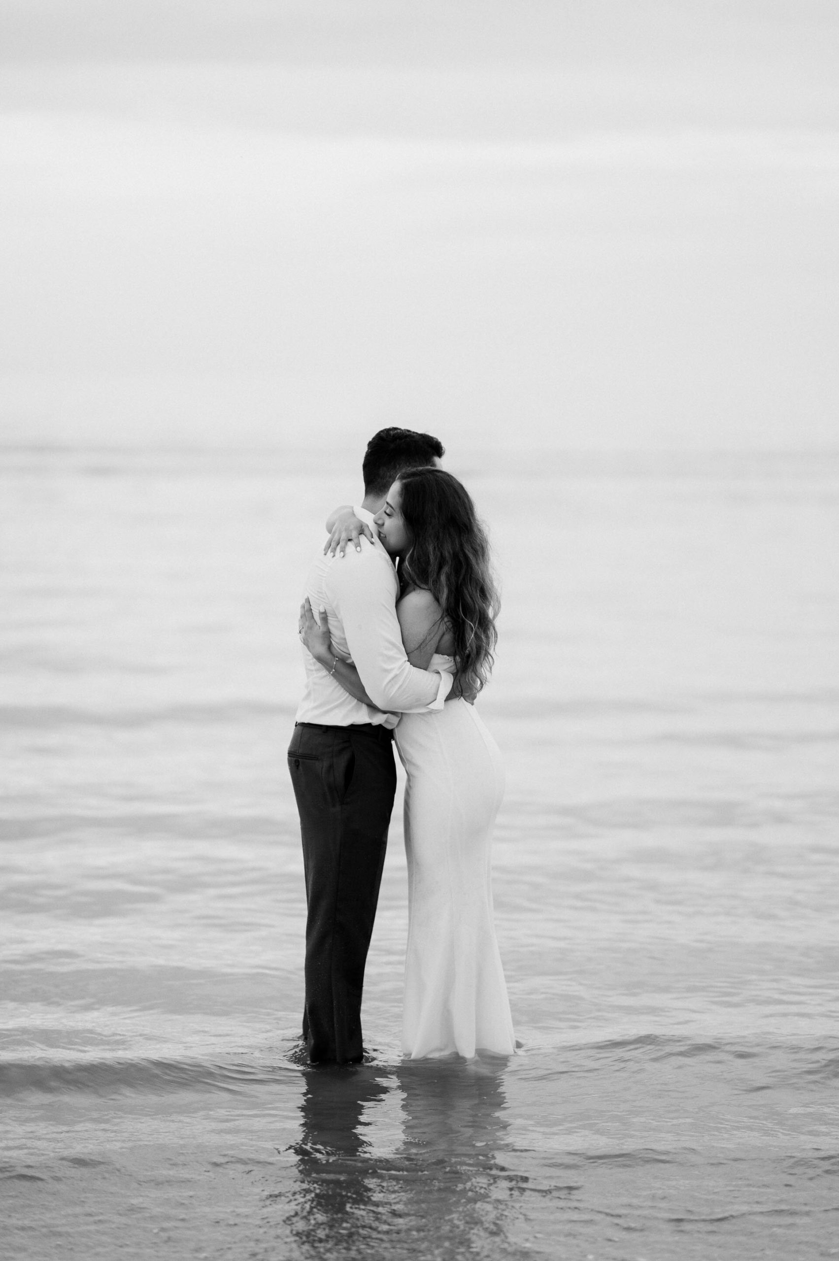 Demiana and Goergeuos - Camber Sands Golden Hour Beach Shoot - Laura Williams Photography-53.jpg