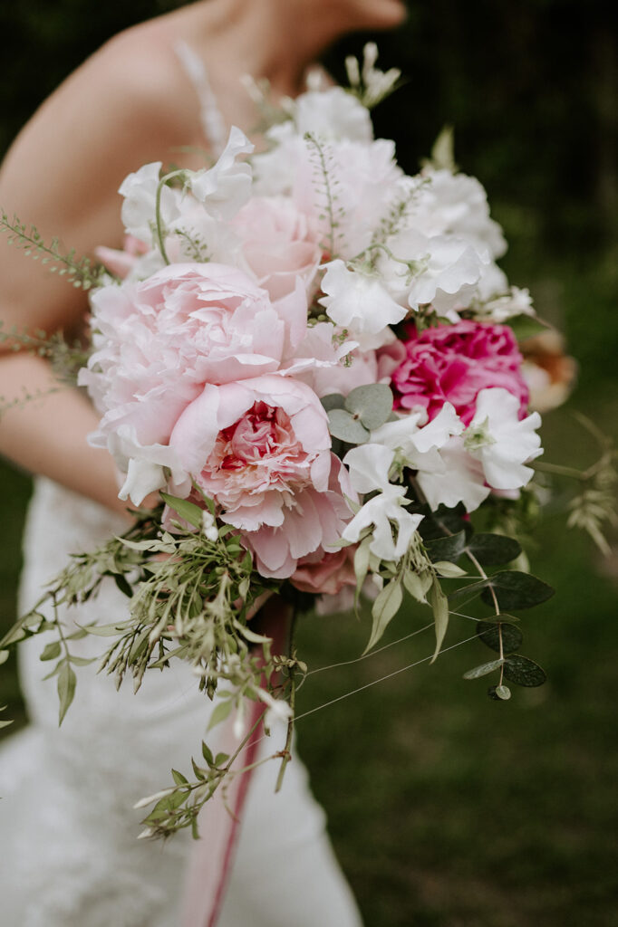 pink peony bridal bouquet