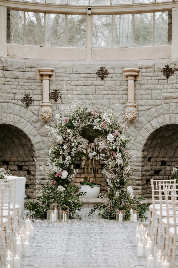 ceremony arch at tortworth court